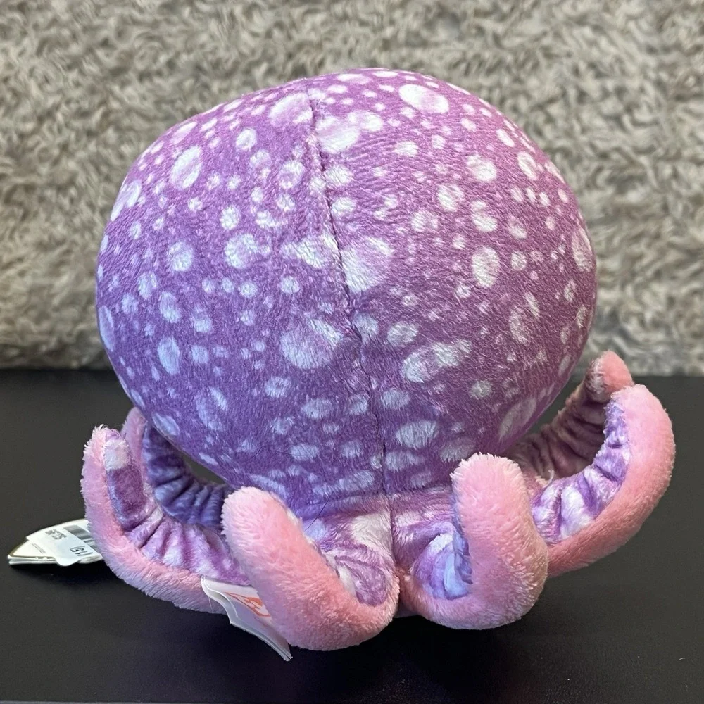 Ty Beanie Boo LEGS Purple Pink Spotted Octopus Glitter Eyes with Original Tag